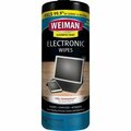 Weiman Products Cleaning Wipes, f/Electronics, 7ft x8in, White WMN93A